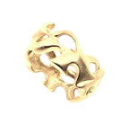 Men's Silver Ring – Organic Sculptural Design