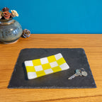 15x8cm Chequered White/Colour Medium Tray - Bullseye Collection