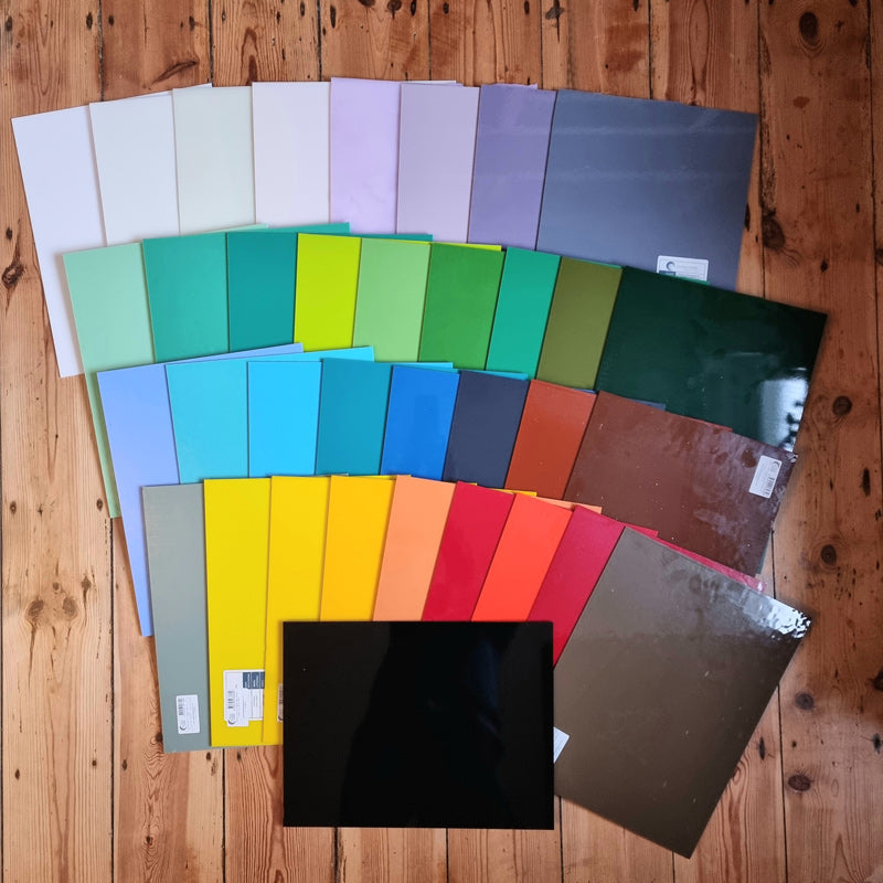 10cm Chequered Dual Colour Coaster - Oceanside Collection