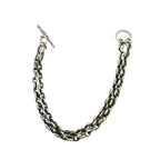 Mens Silver Bracelet – Handcrafted Double Anchor Chain Design by Tg-Jewellery By Tamara Gervasio (men-s-double-anchor-chain-bracelet-with-t-bar-clasp-sterling-silver-925)