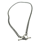 Sterling Silver Necklace – Bold Skeleton T-Bar Design by Tg-Jewellery By Tamara Gervasio (skeleton-t-bar-curb-chain-necklace-in-sterling-silver-925-50-5cm)