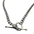 Sterling Silver Necklace – Bold Skeleton T-Bar Design by Tg-Jewellery By Tamara Gervasio (skeleton-t-bar-curb-chain-necklace-in-sterling-silver-925-50-5cm)