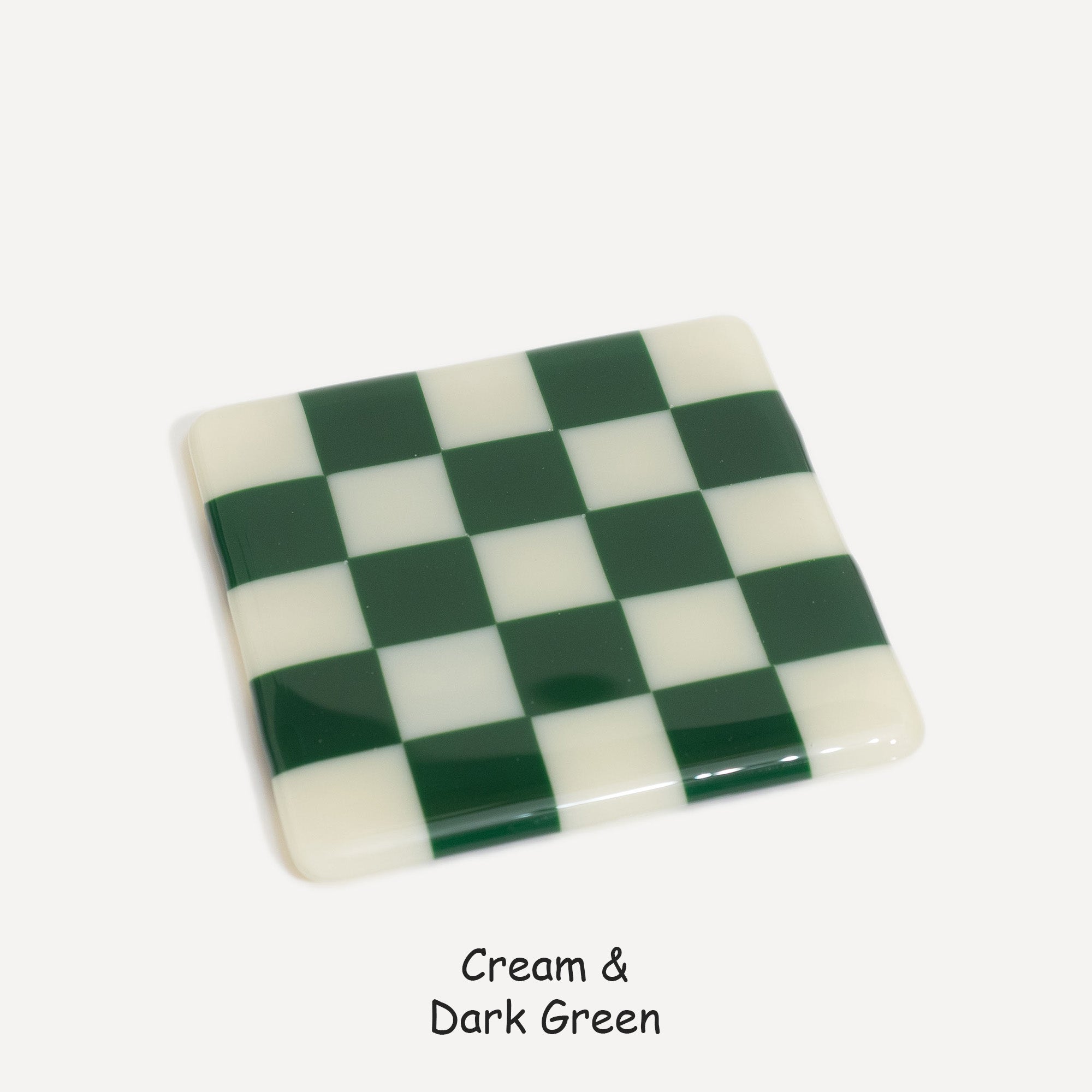 10cm Chequered Dual Colour Coaster - Oceanside Collection