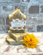 Calendula Soap – Gentle Unscented Bar for Sensitive Skin by Kernow Soap (calendula-soap)