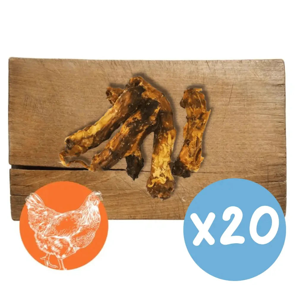 Chicken Neck Dog Chews – Natural Training Treats 1kg by The Pets Larder (chicken-neck-natural-meat-chew-for-dogs)