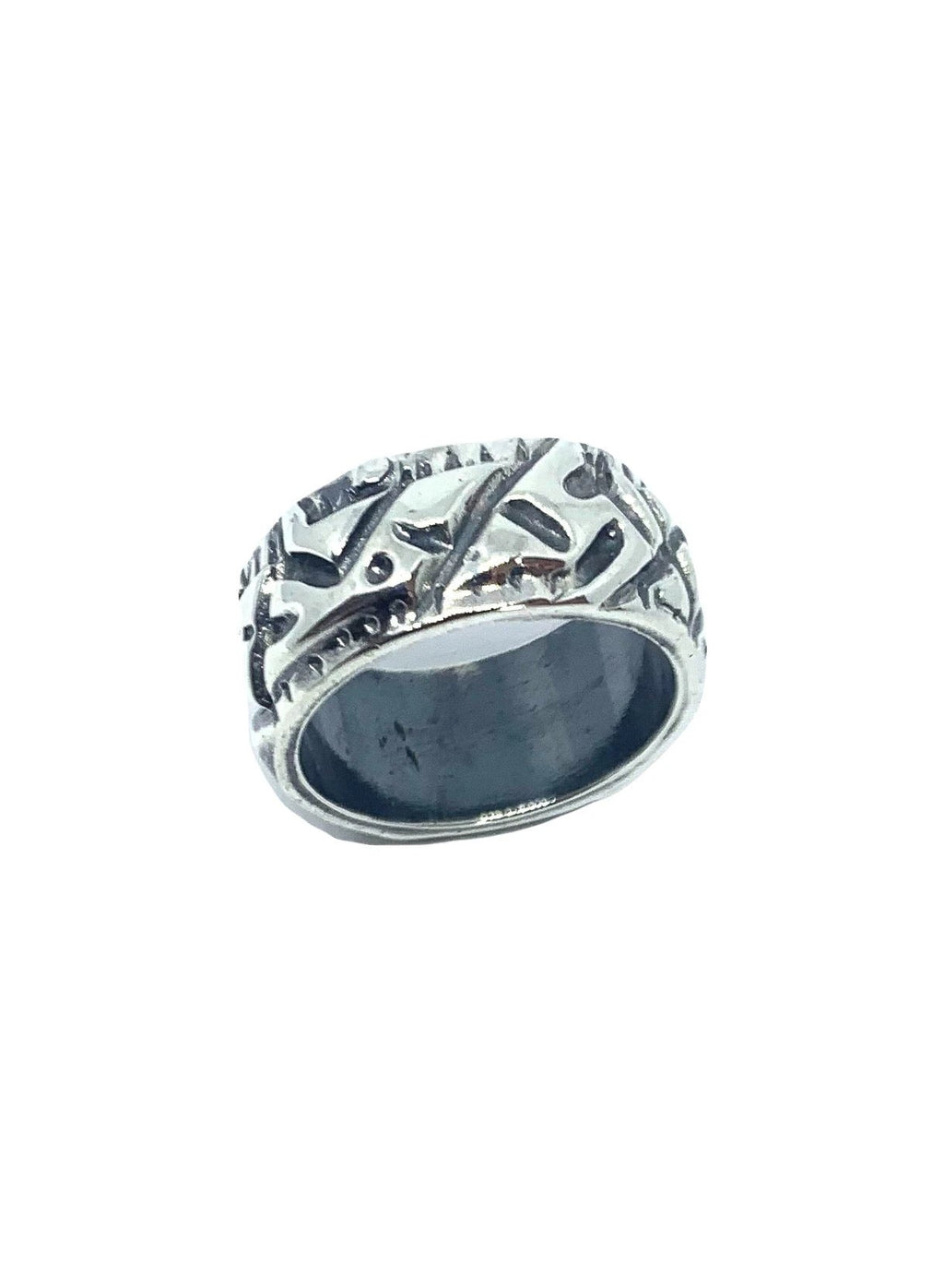 Men's Sterling Silver Ring – Chunky Abstract Tribal Design by Tg-Jewellery By Tamara Gervasio (abstract-men-s-ring-chunky-sterling-silver-925)