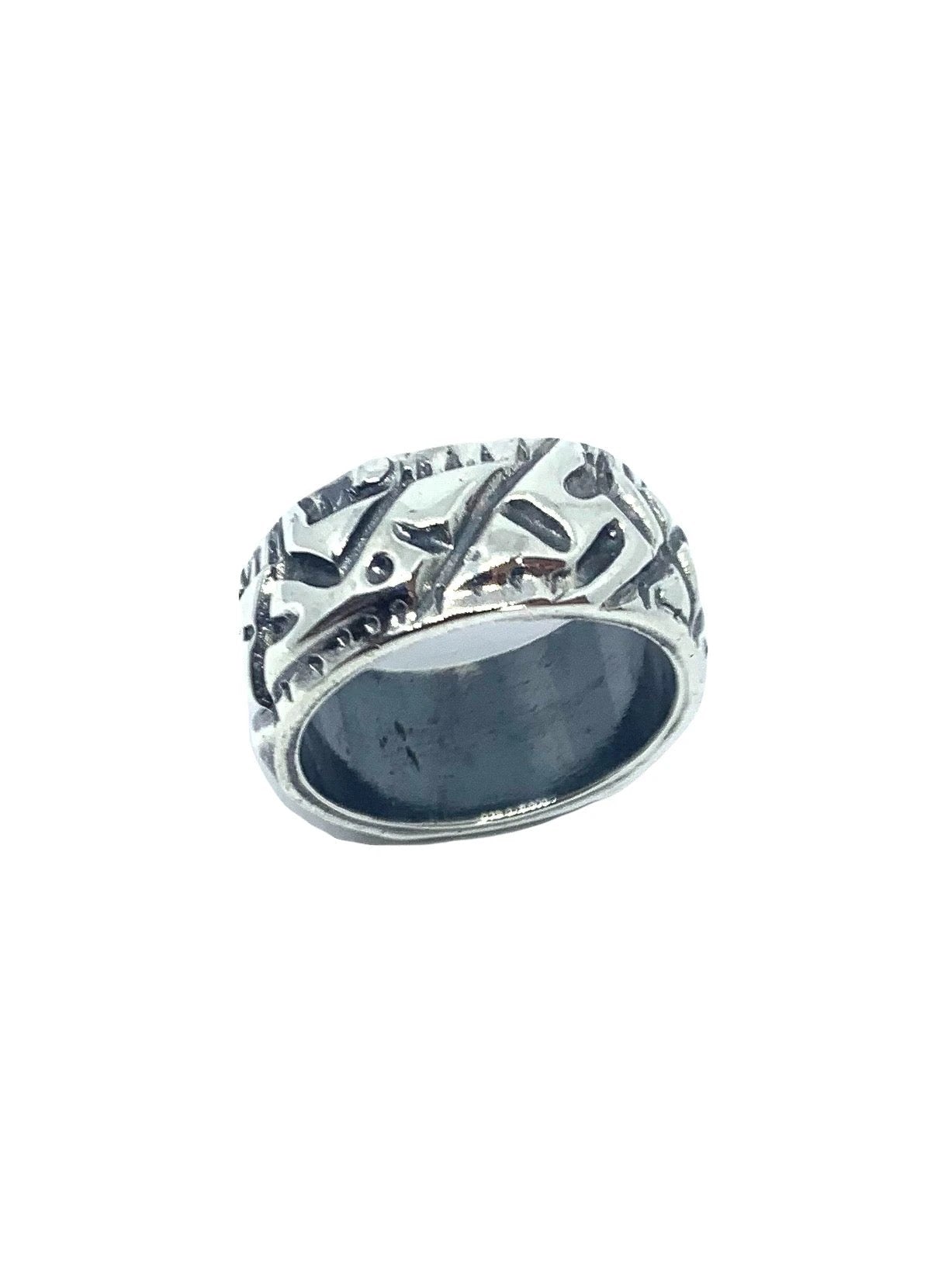 Men's Sterling Silver Ring – Chunky Abstract Tribal Design by Tg-Jewellery By Tamara Gervasio (abstract-men-s-ring-chunky-sterling-silver-925)