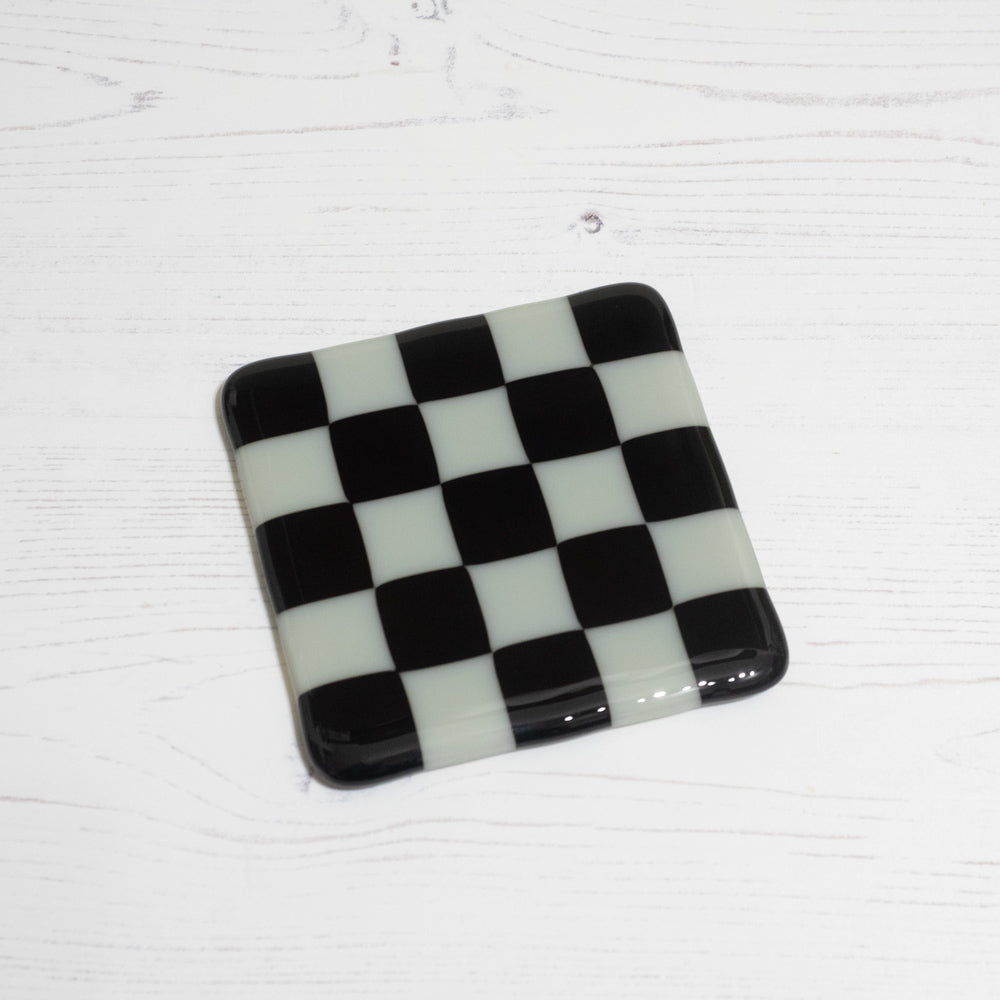 10cm Chequered Dual Coloured Coaster - Bullseye Collection