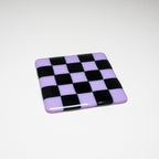 10cm Chequered Dual Coloured Coaster - Bullseye Collection