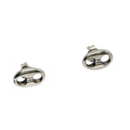 Sterling Silver Stud Earrings – Handmade Anchor Link Design by Tg-Jewellery By Tamara Gervasio (hand-carved-sterling-silver-stud-earrings-anchor-link-design)