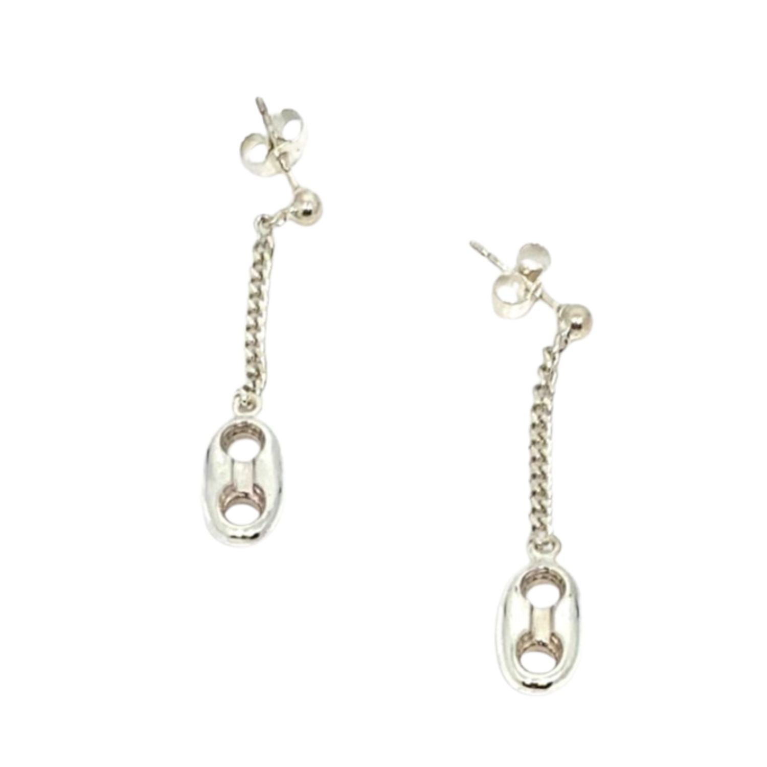 Anchor Drop Earrings - Handcrafted Sterling Silver with Nautical Charm by Tg-Jewellery By Tamara Gervasio (marinara-anchor-drop-earrings-handcrafted-sterling-silver)