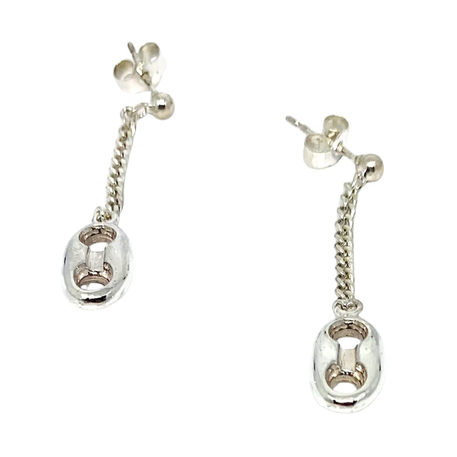Anchor Drop Earrings - Handcrafted Sterling Silver with Nautical Charm by Tg-Jewellery By Tamara Gervasio (marinara-anchor-drop-earrings-handcrafted-sterling-silver)