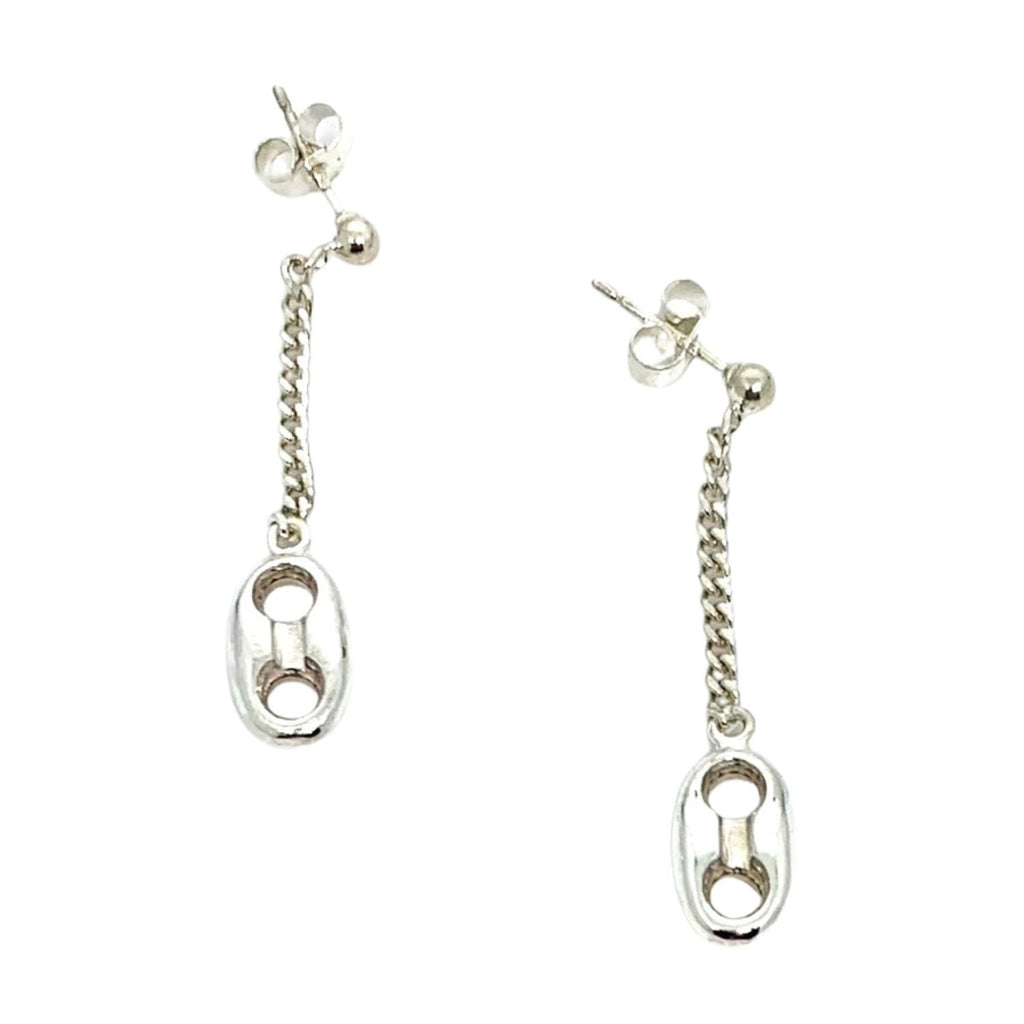 Anchor Drop Earrings - Handcrafted Sterling Silver with Nautical Charm by Tg-Jewellery By Tamara Gervasio (marinara-anchor-drop-earrings-handcrafted-sterling-silver)