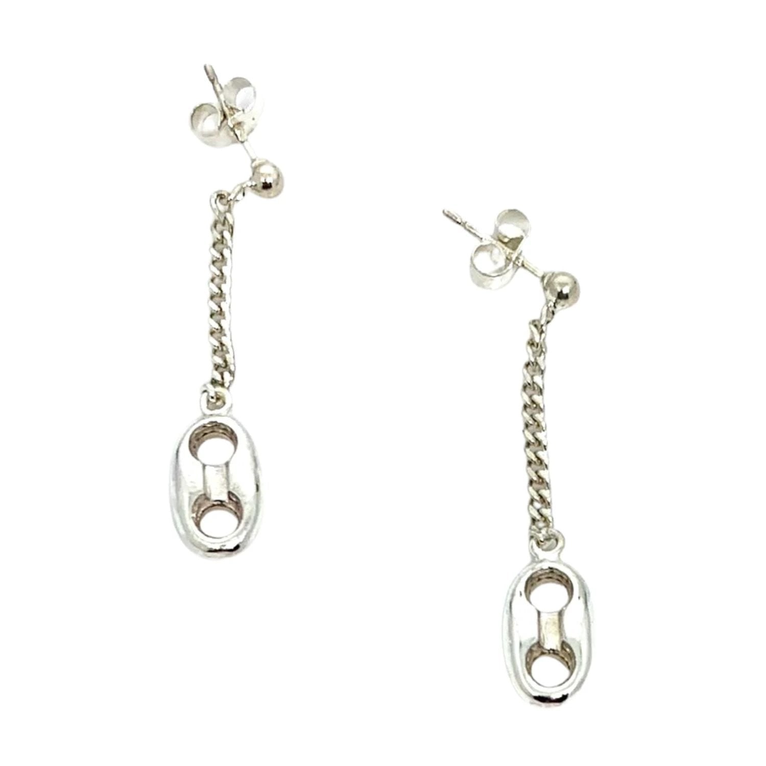 Anchor Drop Earrings - Handcrafted Sterling Silver with Nautical Charm by Tg-Jewellery By Tamara Gervasio (marinara-anchor-drop-earrings-handcrafted-sterling-silver)