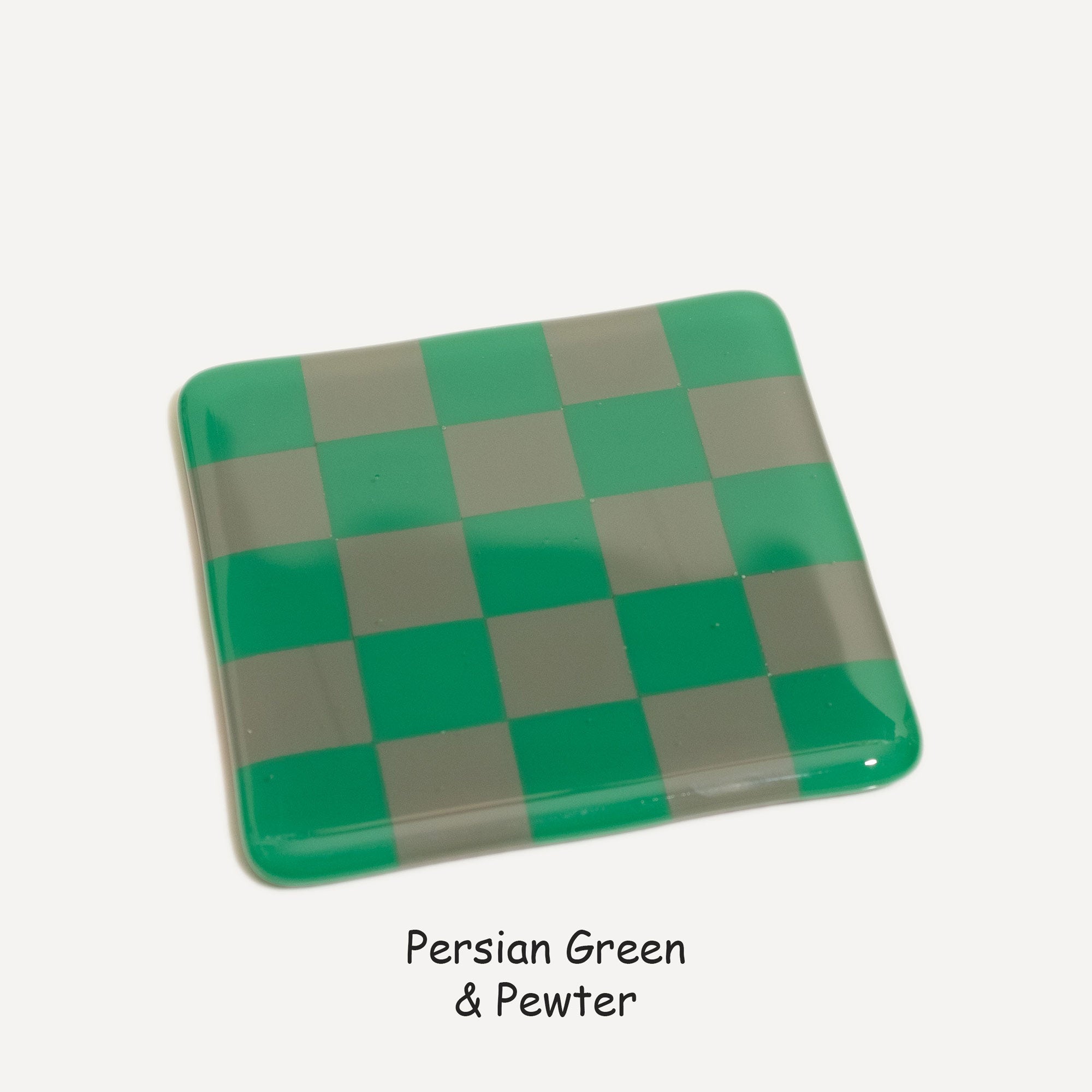 10cm Chequered Dual Colour Coaster - Oceanside Collection
