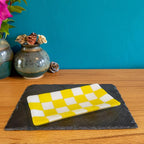 21x12cm Chequered White/Colour Large Tray - Bullseye Collection