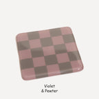 10cm Chequered Dual Colour Coaster - Oceanside Collection