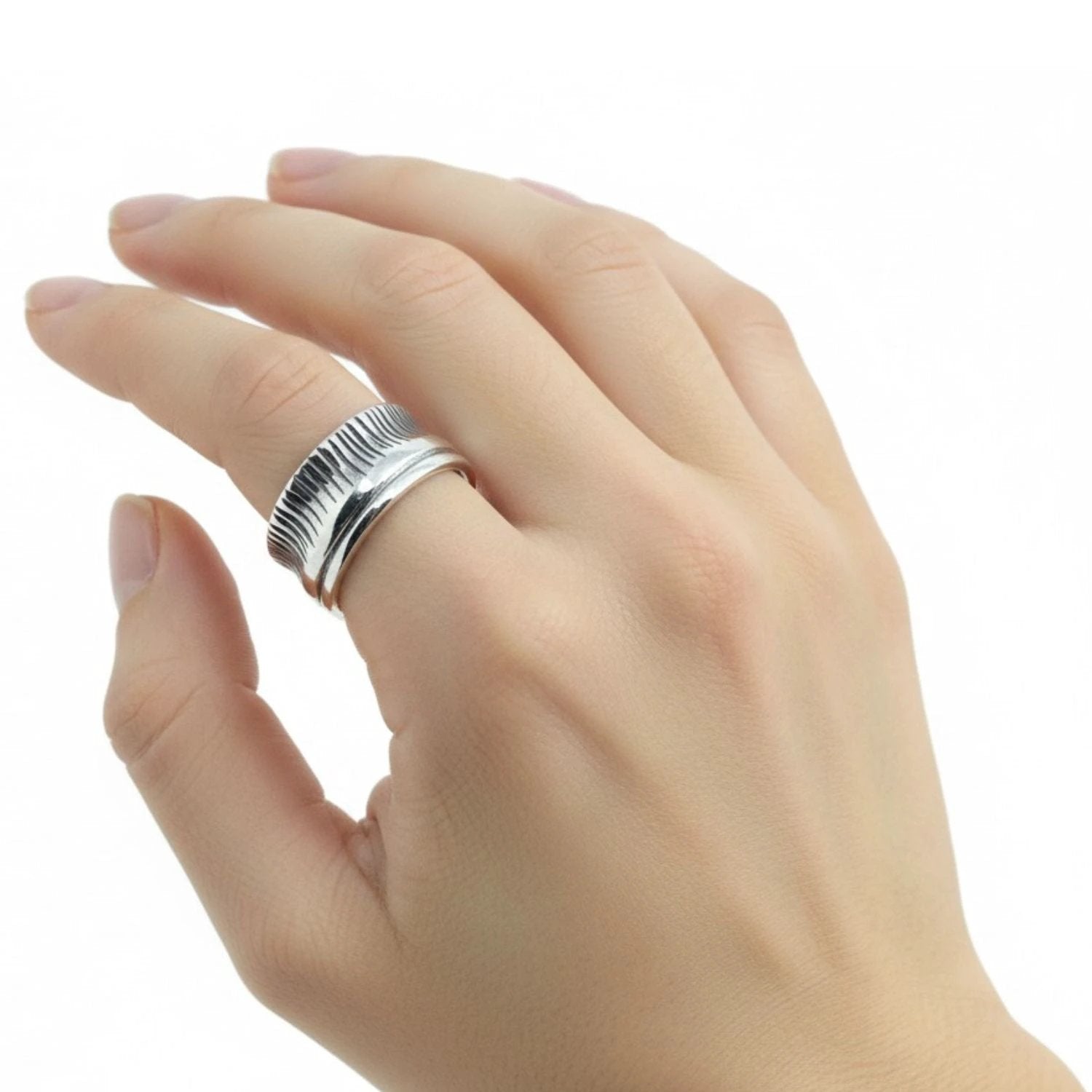 Sterling Silver Statement Ring - Handcrafted Barrel Design by Tg-Jewellery By Tamara Gervasio (barrel-ring-unique-handcrafted-sterling-silver-statement-ring)