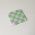 10cm Chequered Dual Coloured Coaster - Bullseye Collection