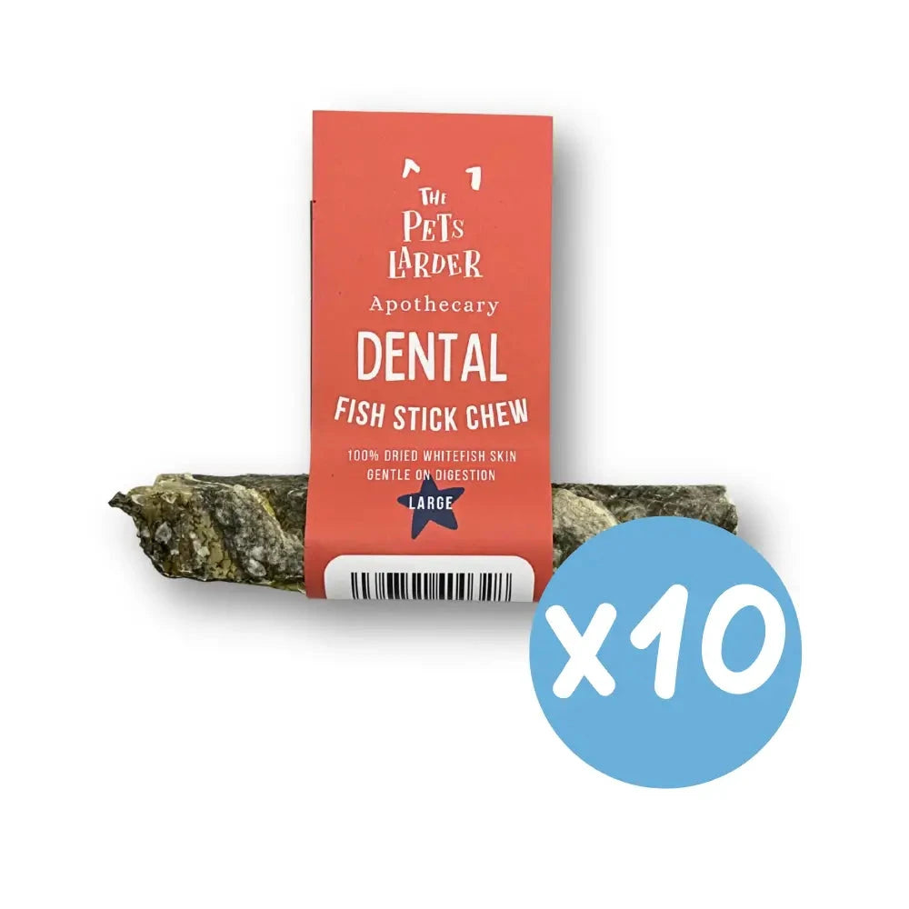 Natural Dog Chews - 100% Fish Skin Sticks from Cornwall by The Pets Larder (fish-stick-chew-for-dogs)