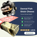 Natural Dog Chews - 100% Fish Skin Sticks from Cornwall by The Pets Larder (fish-stick-chew-for-dogs)