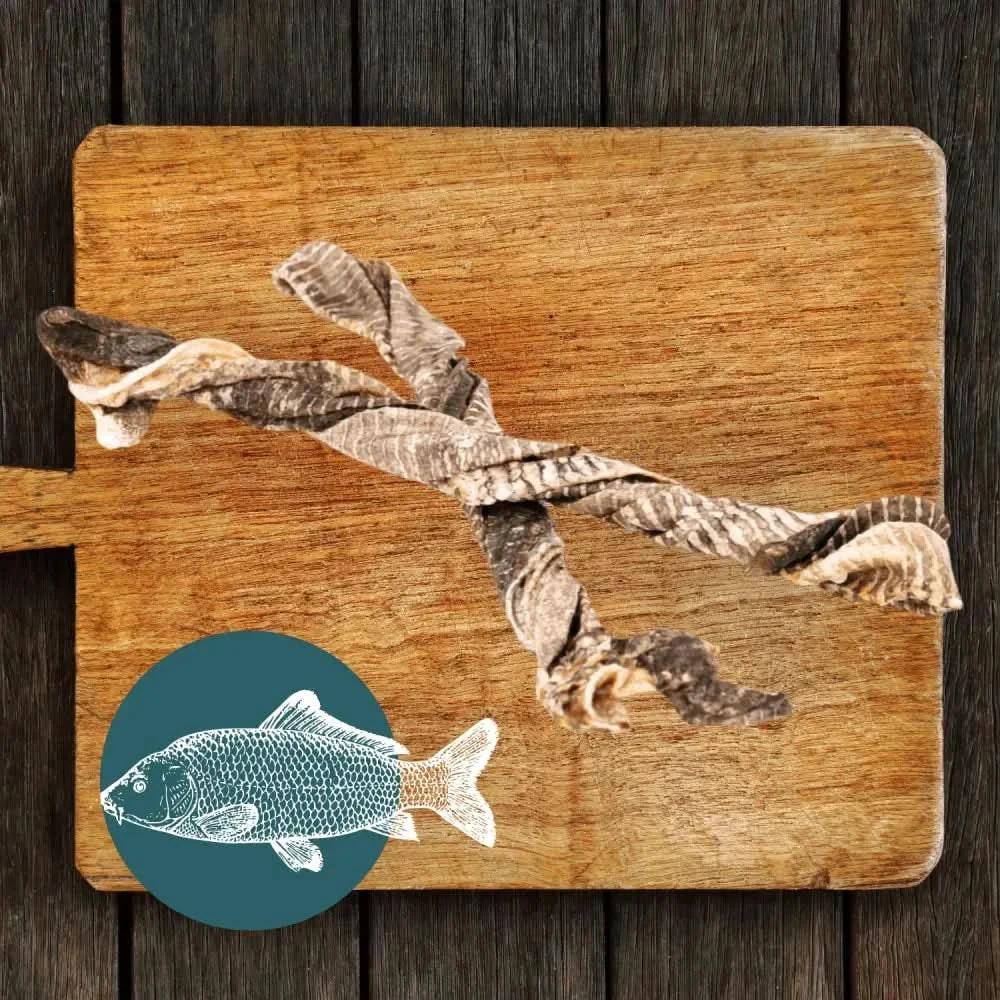 Natural Dog Chews - Fish Twirl Treats Rich in Omega Oils by The Pets Larder (fish-twirl-chew-for-dogs)