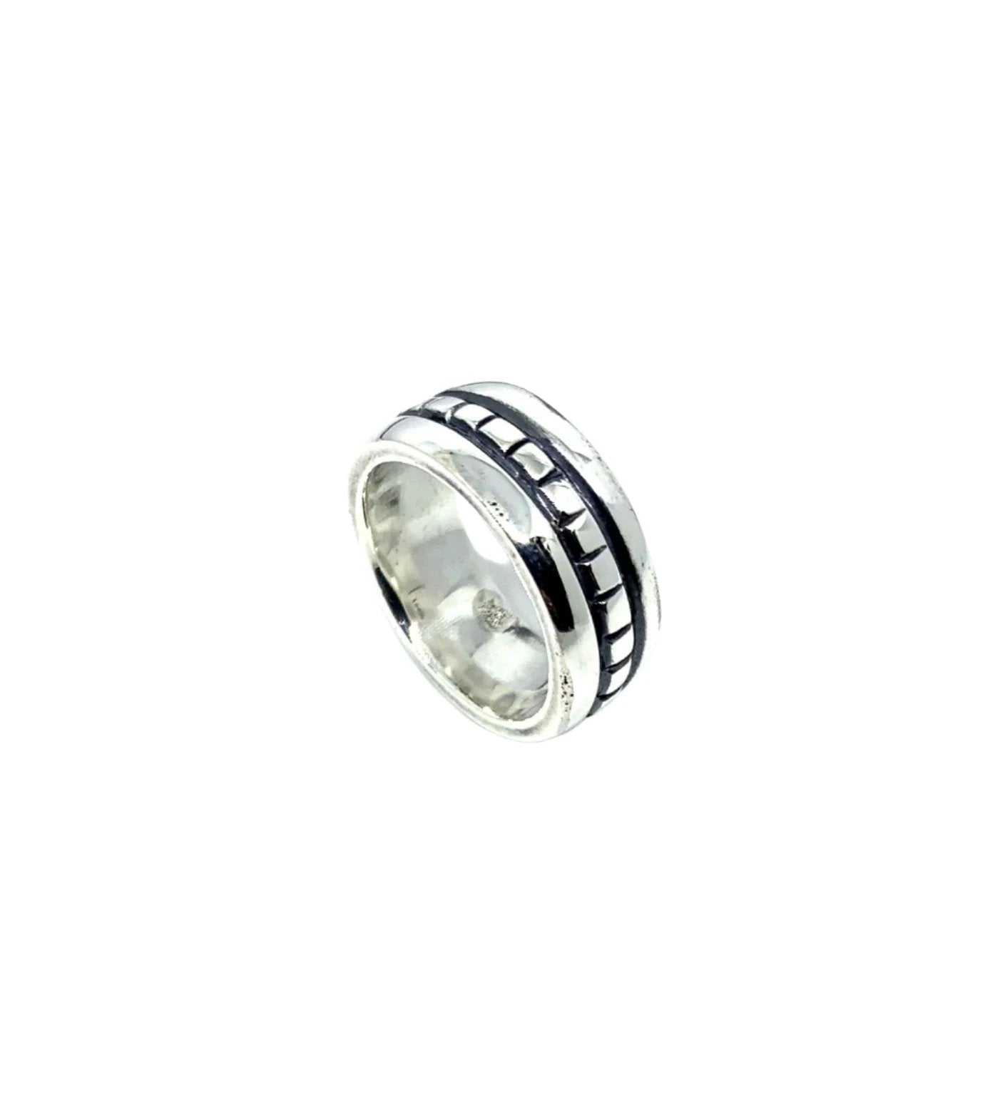 Sterling Silver Statement Ring – Bold Square Design