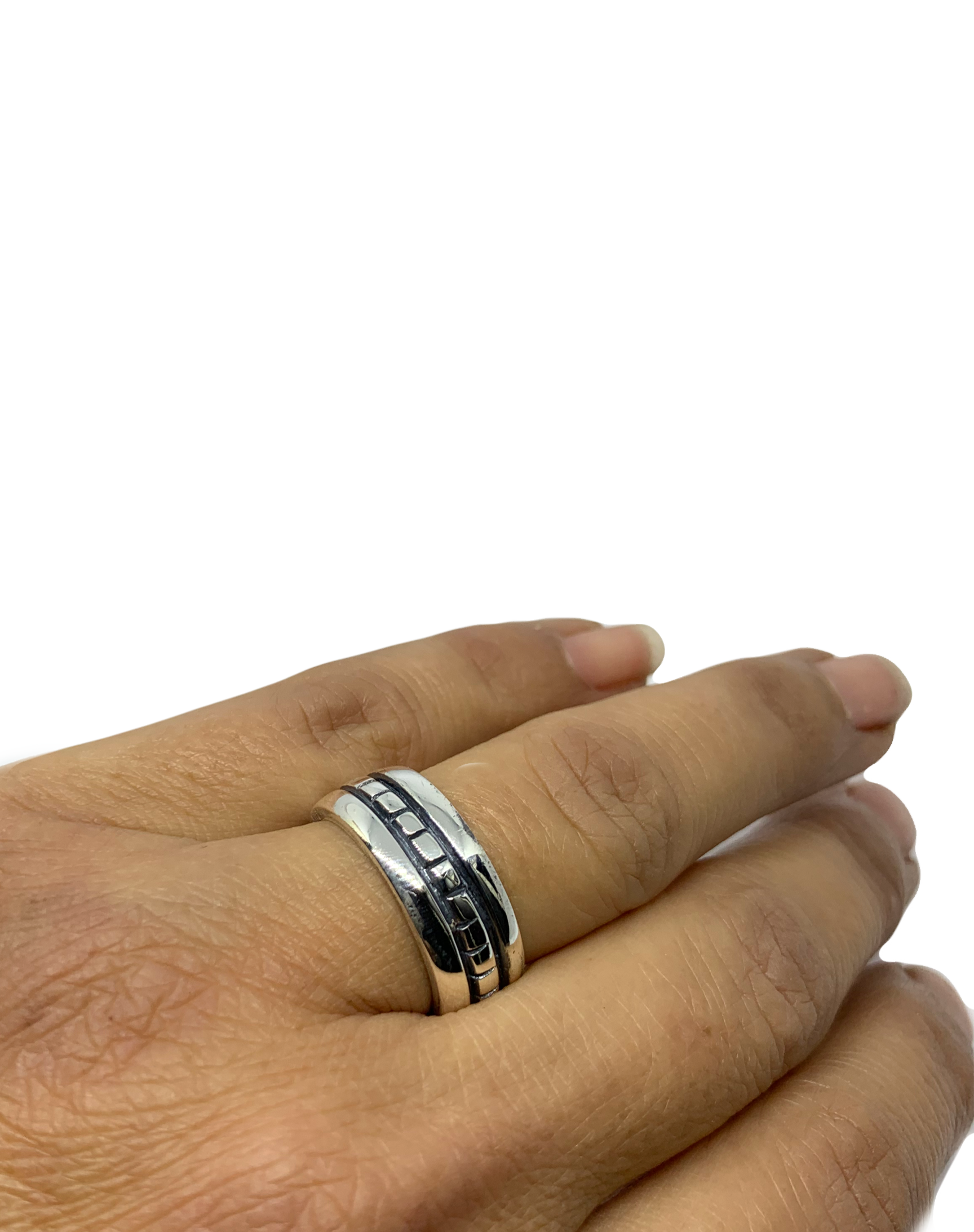 Sterling Silver Statement Ring – Bold Square Design