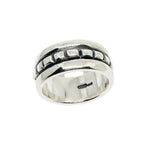 Men's Sterling Silver Ring - Bold Square Design by Cornish Artisan by Tg-Jewellery By Tamara Gervasio (square-ring-for-men-sterling-silver-925)