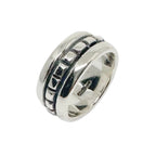 Men's Sterling Silver Ring - Bold Square Design by Cornish Artisan by Tg-Jewellery By Tamara Gervasio (square-ring-for-men-sterling-silver-925)
