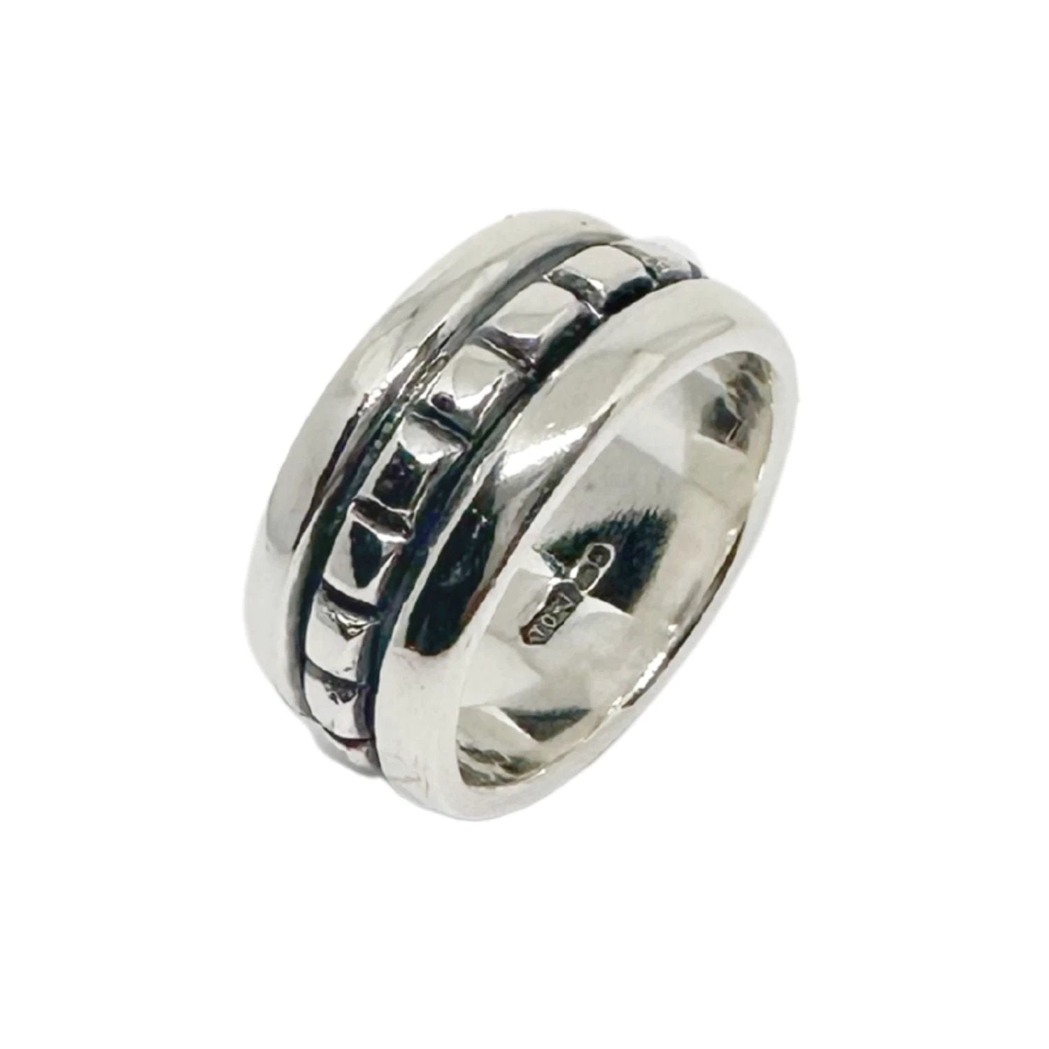 Men's Sterling Silver Ring - Bold Square Design by Cornish Artisan by Tg-Jewellery By Tamara Gervasio (square-ring-for-men-sterling-silver-925)