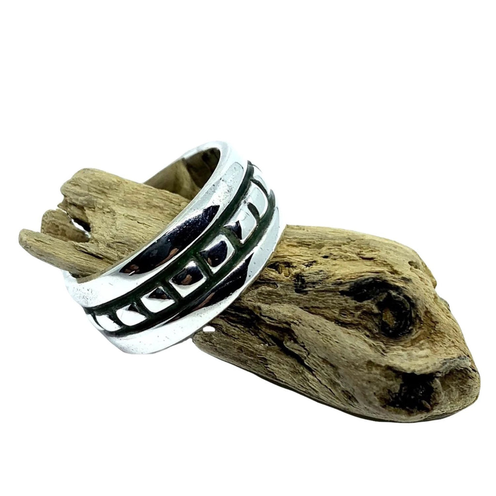 Men's Sterling Silver Ring - Bold Square Design by Cornish Artisan by Tg-Jewellery By Tamara Gervasio (square-ring-for-men-sterling-silver-925)