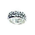 Chunky Silver Ring - Handmade Statement Jewellery by Tg-Jewellery By Tamara Gervasio (effect-ring-sterling-silver-925-handmade-statement-jewellery)