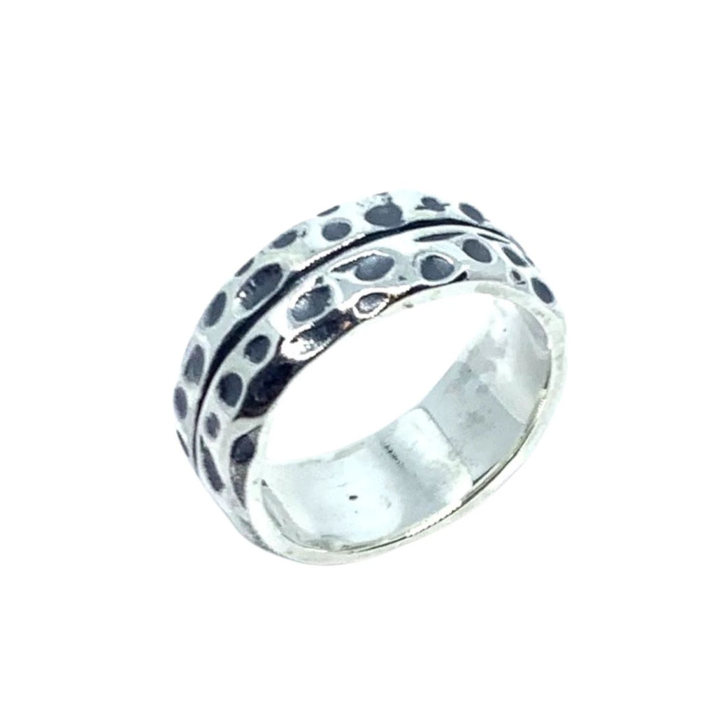 Chunky Silver Ring - Handmade Statement Jewellery by Tg-Jewellery By Tamara Gervasio (effect-ring-sterling-silver-925-handmade-statement-jewellery)