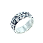 Chunky Silver Ring - Handmade Statement Jewellery by Tg-Jewellery By Tamara Gervasio (effect-ring-sterling-silver-925-handmade-statement-jewellery)
