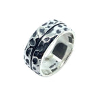 Chunky Silver Ring - Handmade Statement Jewellery by Tg-Jewellery By Tamara Gervasio (effect-ring-sterling-silver-925-handmade-statement-jewellery)