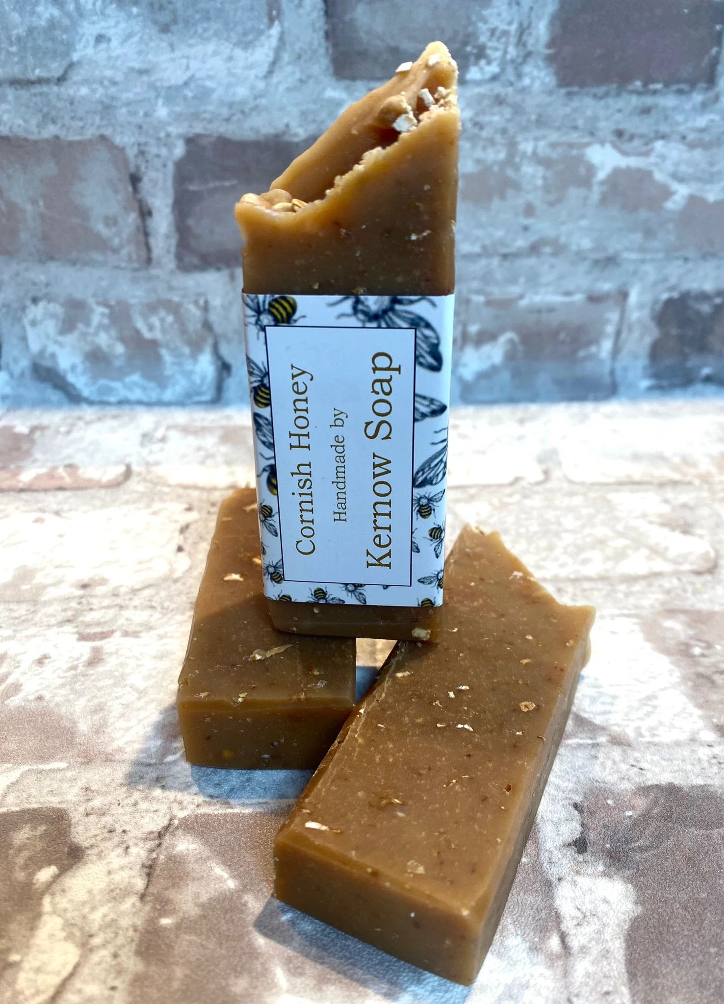 Honey Oat Soap – Naturally Hydrates Dry & Sensitive Skin by Kernow Soap (honey-oat-soap)