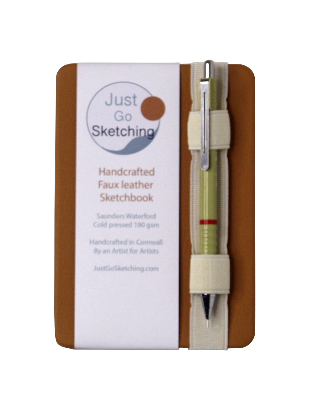 Watercolour-Sketchbook-Unfold-Colour-Story-300gsm-Waterford-A6-JustGoSketching by JustGoSketching (concertina-watercolour-sketchbook-a6-faux-leather-hardback-300gsm-saunders-waterford-paper)