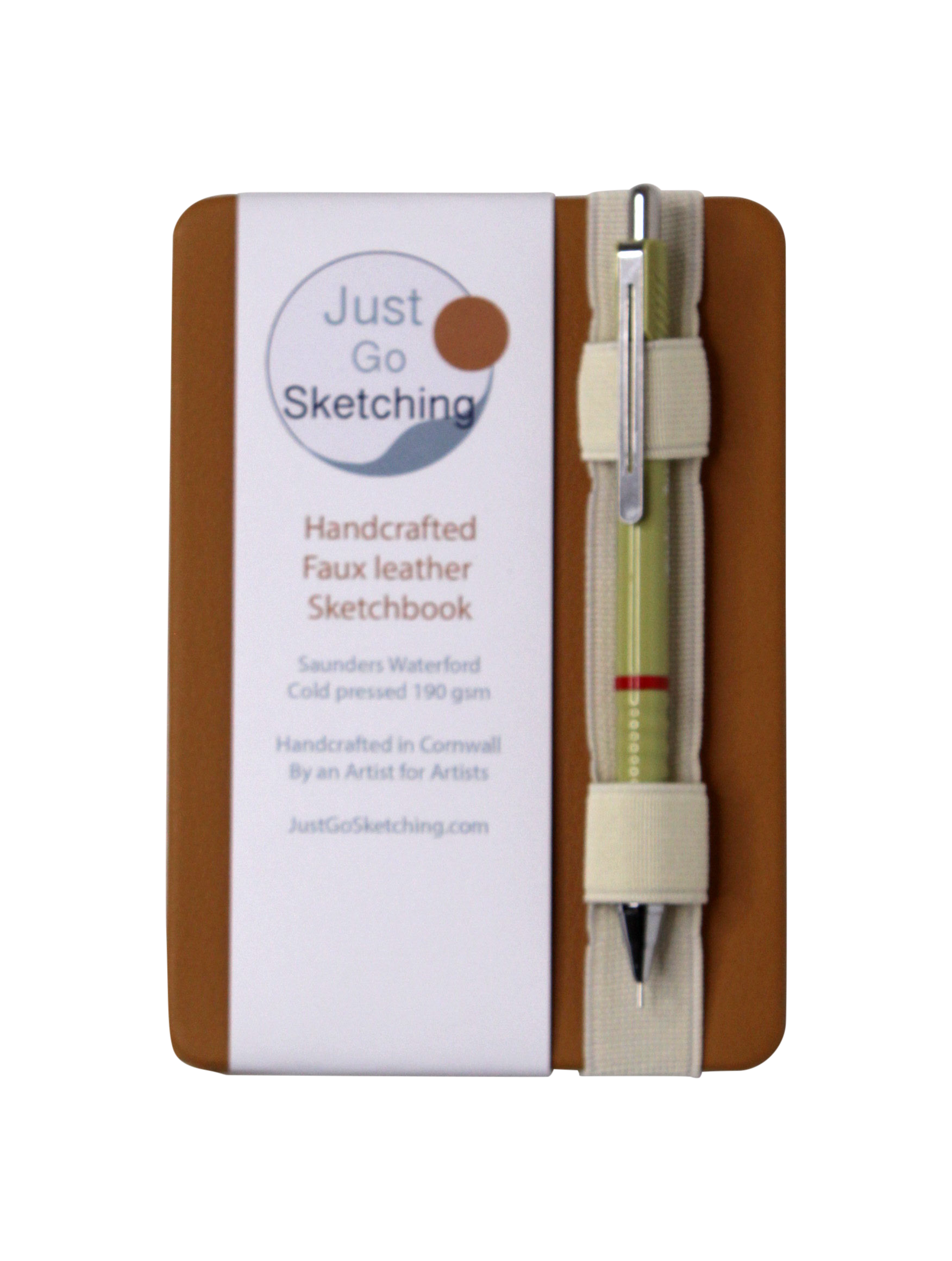 Watercolour-Sketchbook-Unfold-Colour-Story-300gsm-Waterford-A6-JustGoSketching by JustGoSketching (concertina-watercolour-sketchbook-a6-faux-leather-hardback-300gsm-saunders-waterford-paper)