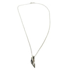 Sterling Silver Necklace with 18k Gold Accent - Contemporary Design by Tg-Jewellery By Tamara Gervasio (erotika-necklace-sterling-silver-925-with-18k-gold-accent-1)