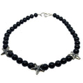 Onyx Necklace with Sterling Silver Starfish - Handmade Sea Jewellery by Tg-Jewellery By Tamara Gervasio (handmade-starfish-in-sterling-silver-necklace-with-onyx-beads)