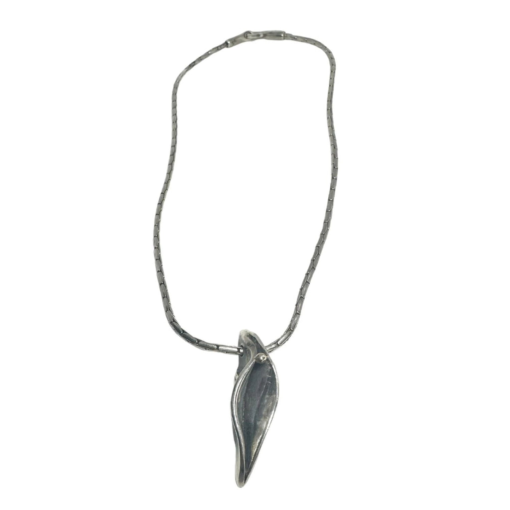 Sterling Silver Necklace with Gold Accent - Handmade Erotika Design by Tg-Jewellery By Tamara Gervasio (erotika-necklace-sterling-silver-925-with-18k-gold-accent)