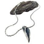 Sterling Silver Necklace with Gold Accent - Handmade Erotika Design by Tg-Jewellery By Tamara Gervasio (erotika-necklace-sterling-silver-925-with-18k-gold-accent)