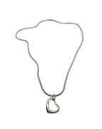 Sterling Silver Heart Necklace - Handcrafted Snake Chain Design by Tg-Jewellery By Tamara Gervasio (sterling-silver-heart-snake-chain-necklace-47-5cm)