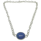 Lapis Lazuli Choker – Handmade Sterling Silver Statement Necklace
