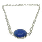 Lapis Lazuli Choker – Handmade Sterling Silver Statement Necklace
