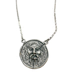 Sterling Silver Pendant Necklace – Ancient Roman Inspired by Tg-Jewellery By Tamara Gervasio (la-bocca-della-verita-pendant-necklace-sterling-silver)