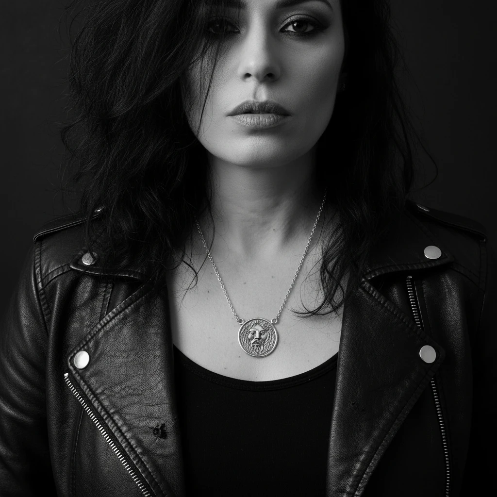 Sterling Silver Pendant Necklace – Ancient Roman Inspired by Tg-Jewellery By Tamara Gervasio (la-bocca-della-verita-pendant-necklace-sterling-silver)