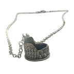 Sterling Silver Pendant – Handcrafted Roman Colosseum Design