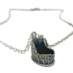 Sterling Silver Pendant – Handcrafted Roman Colosseum Design